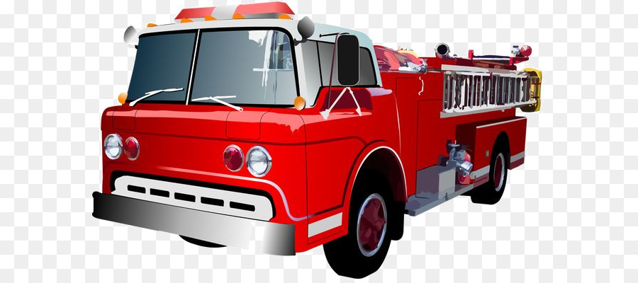 Feuerwehrmann Feuerwehrauto Auto Clip art - Cartoon Fire Truck