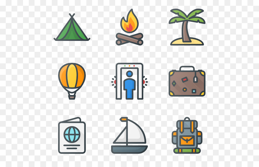 Icone di Computer in Modalità di trasporto, Clip art - viaggi e turismo