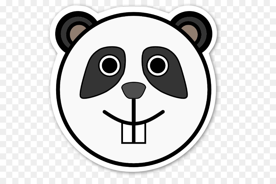 Giant panda T-shirt Niedlichkeit Clip-art - gespiegelt