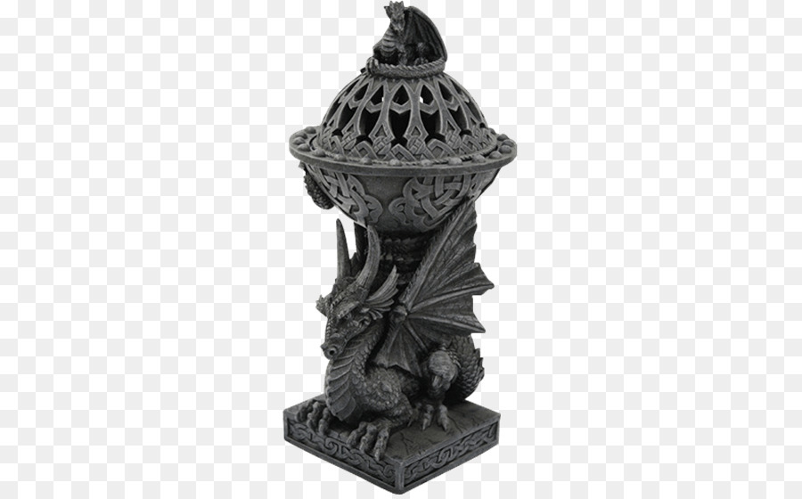 Räuchergefäß Wicca Magie Statue Dragon - Weihrauch Brenner