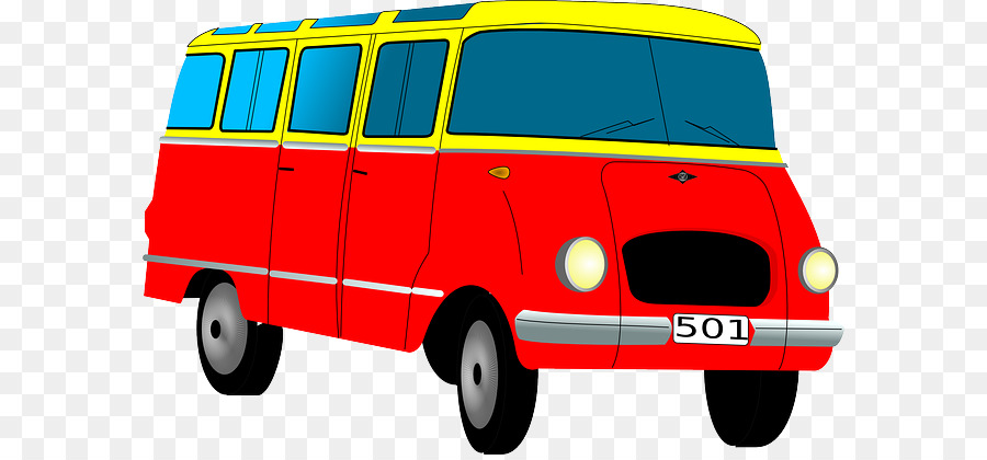 Minivan Clip art - Bus Cartoon