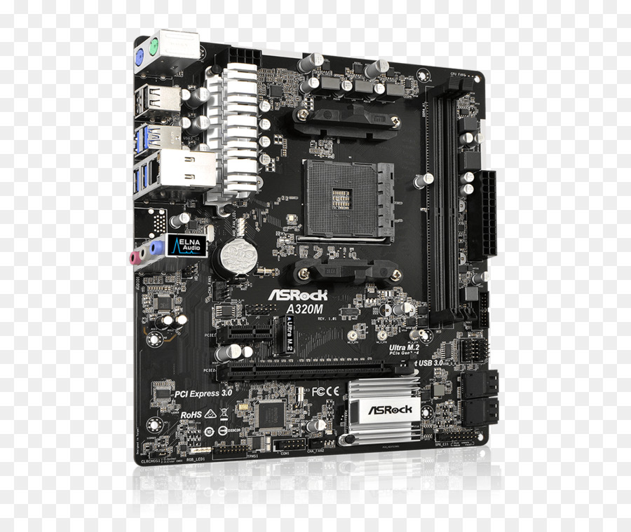 Presa AM4 ASRock A320M AMD A320 AM4 Micro ATX scheda Madre microATX ASRock AB350M-HDV - microATX