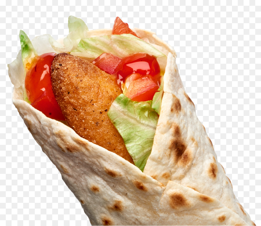 Gyro Wrap Shawarma Fast food Vegetarische Küche - würzigen Hühnchen