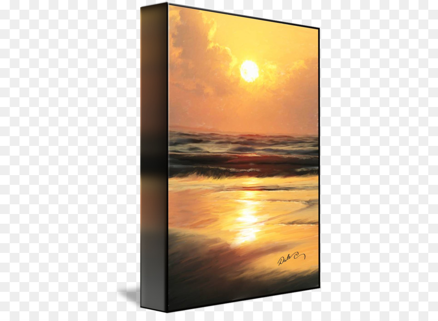Bilderrahmen Gallery wrap Canvas Kunst Druckgrafik - Sunset Beach