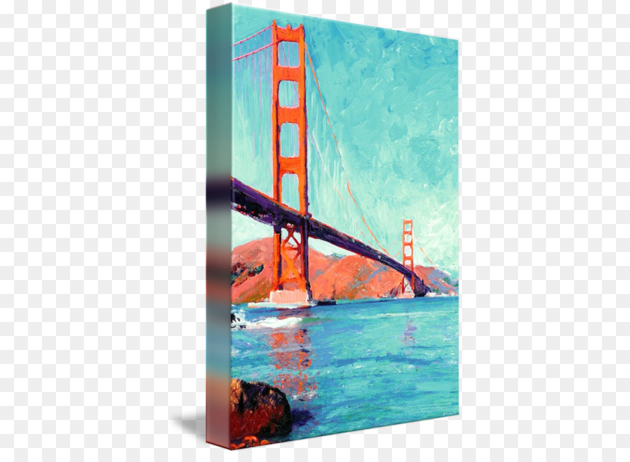 Golden Gate Bridge Pier 39 Haight-Ashbury Di Pittura - cancello dorato