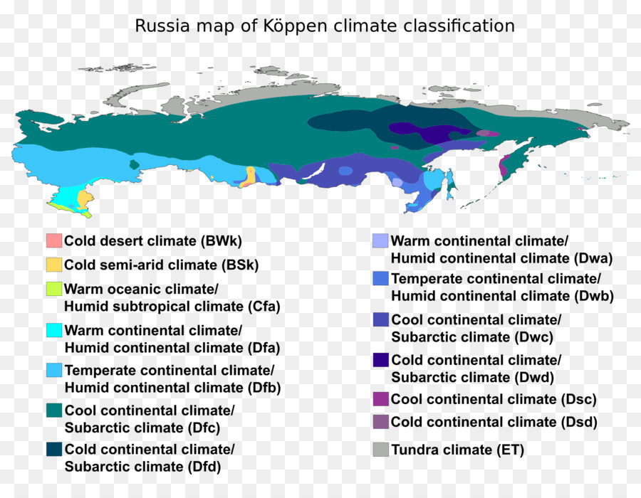 Oymyakon classificazione dei climi di Köppen piattaforma Continentale della Russia clima continentale Umido - mappa del mondo