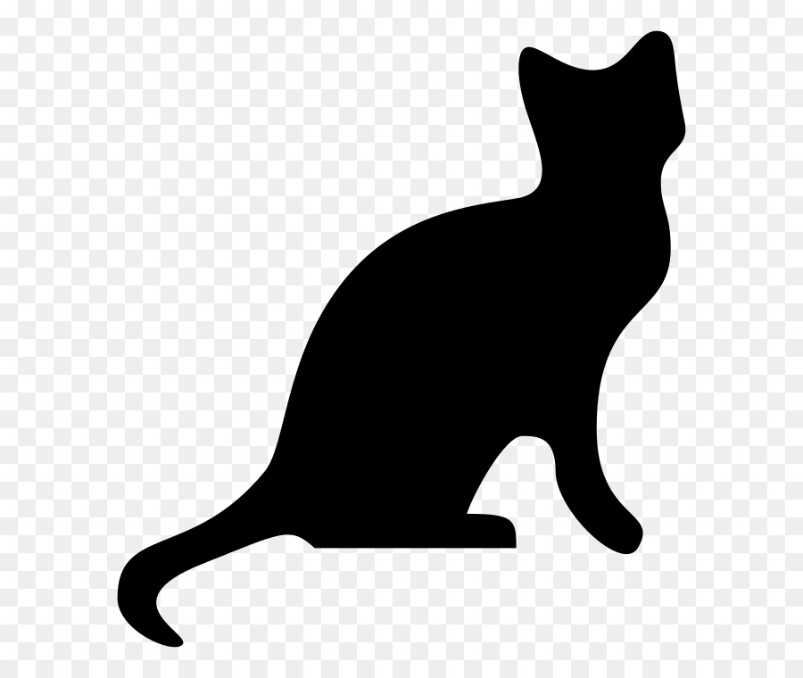 Katze, Hund, Silhouette Clip art - Katze