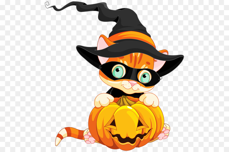 Katze Jack-o'-lantern-Charakter Clip-art - Katze