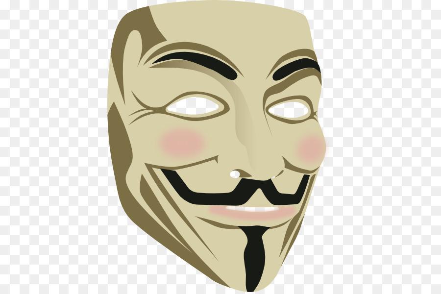 Maschera di Guy Fawkes congiura Clip art - curcuma maschera per il viso