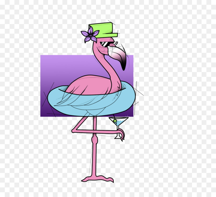 Nước chim Mỏ Clip nghệ thuật - mùa hè flamingo