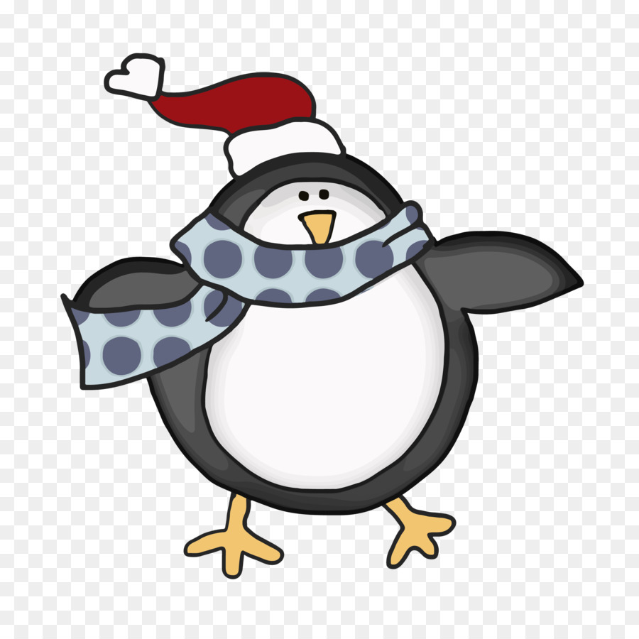 Pinguin-Hut-Karikatur-Schnabel-Clip art - Weihnachten Pinguin