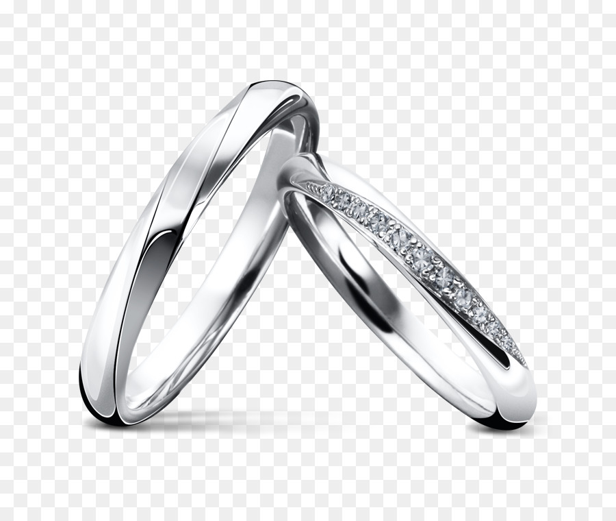 Anello di nozze anello di Fidanzamento con Diamante - coppia di anelli
