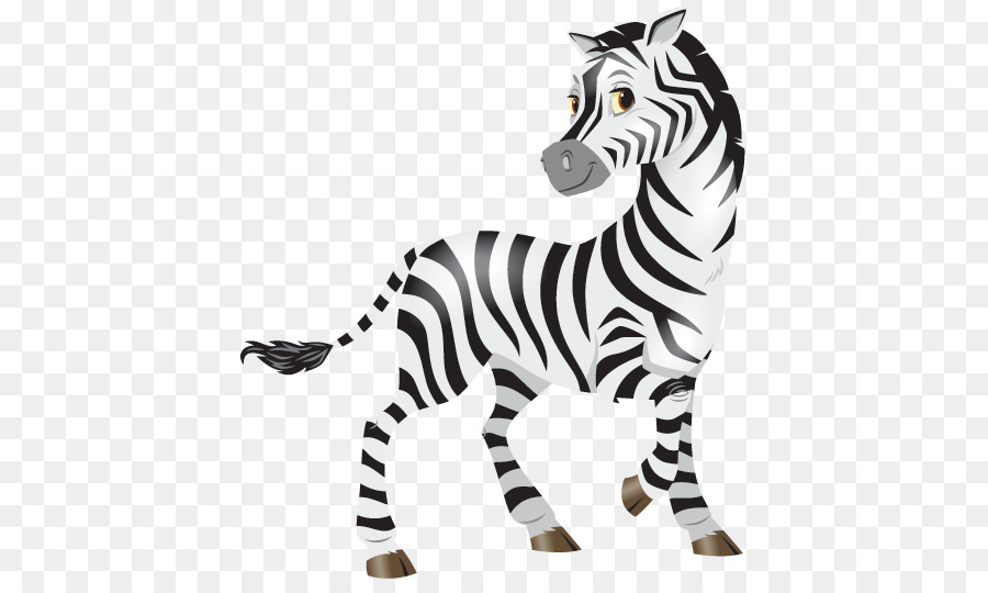 Quagga Tier Wildlife - Cartoon Zebra