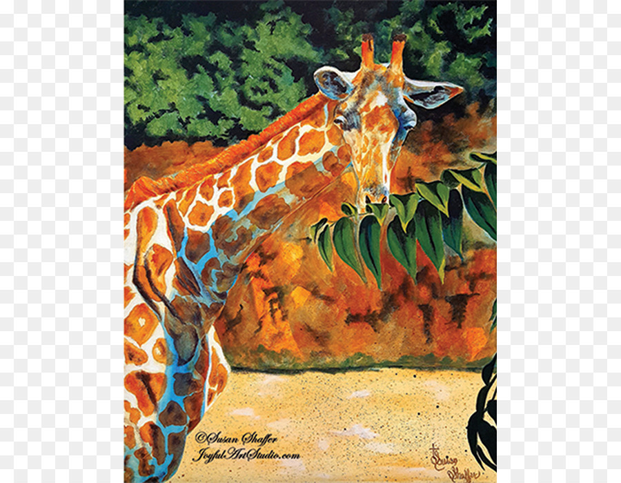 Giraffe Malerei Freudige Arts Studio - Aquarell giraffe