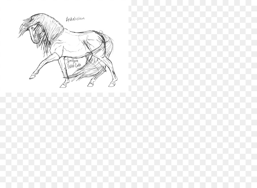 Horse Line-art Zeichnung, Desktop Wallpaper-Skizze - Pferd