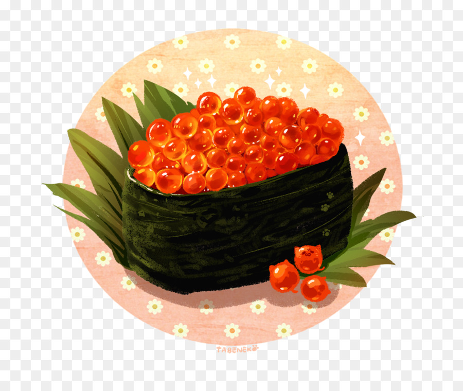 Roter Kaviar Sushi-Essen Hong dou tang - Sushi