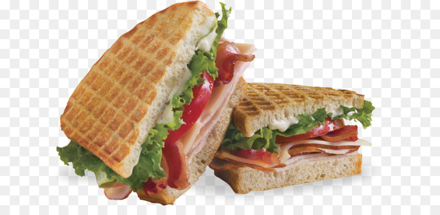 Ham and cheese panino BLT sandwich di Pollo Fast food - carne alla griglia