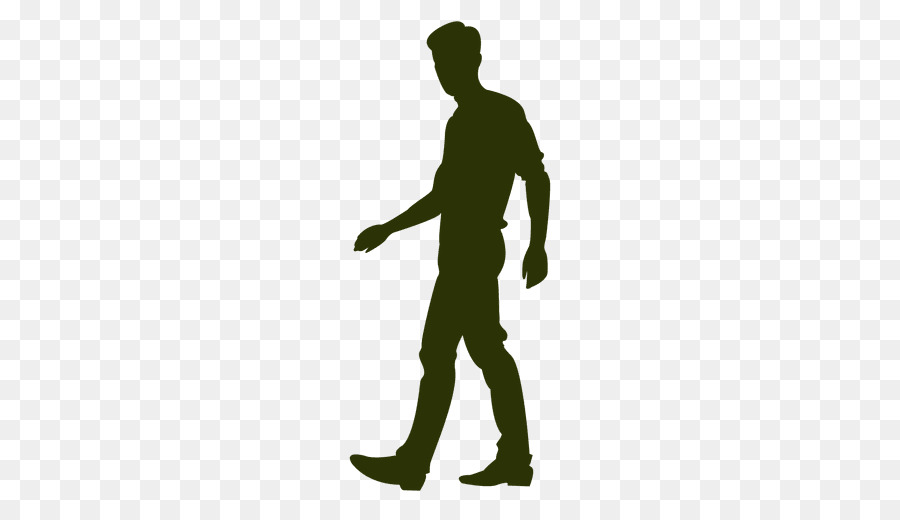 silhouette - uomo che cammina