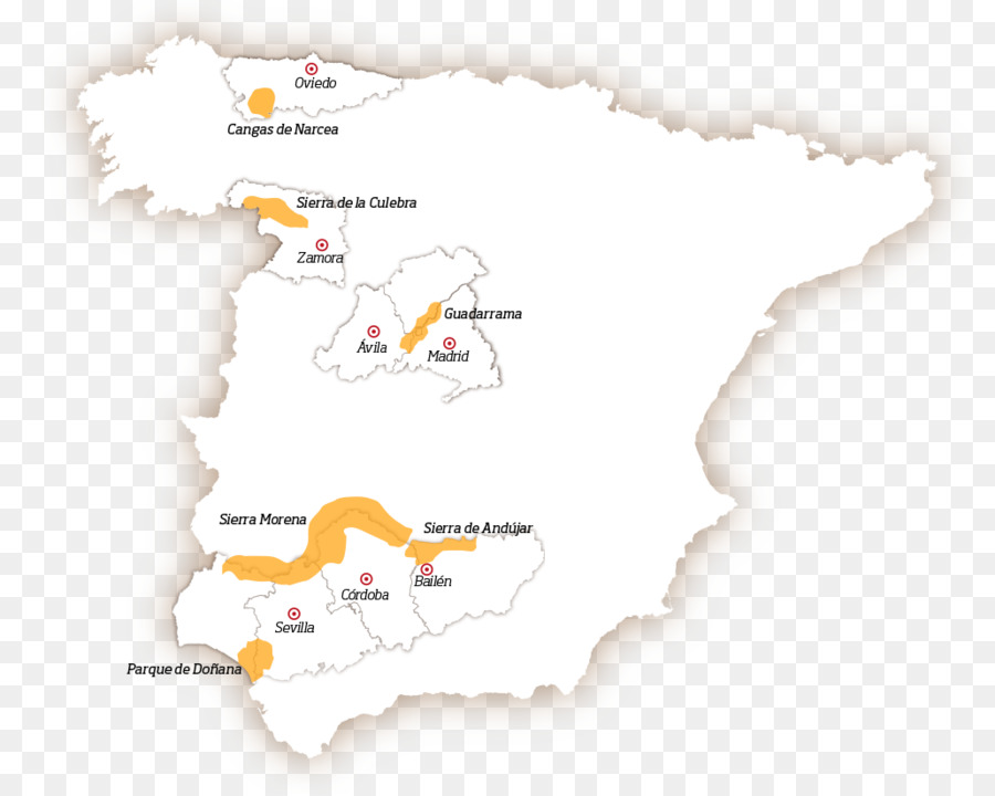 Mappa Della Spagna - l'orso bruno
