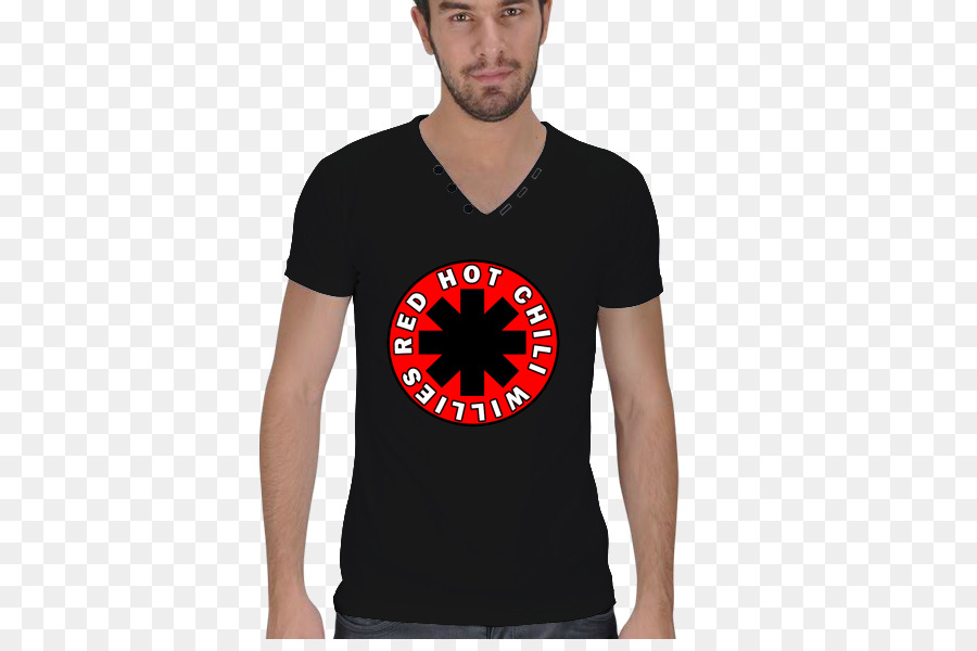 T-shirt Shoulder-Ausschnitt-Logo-Schriftart - Red Hot Chili Peppers