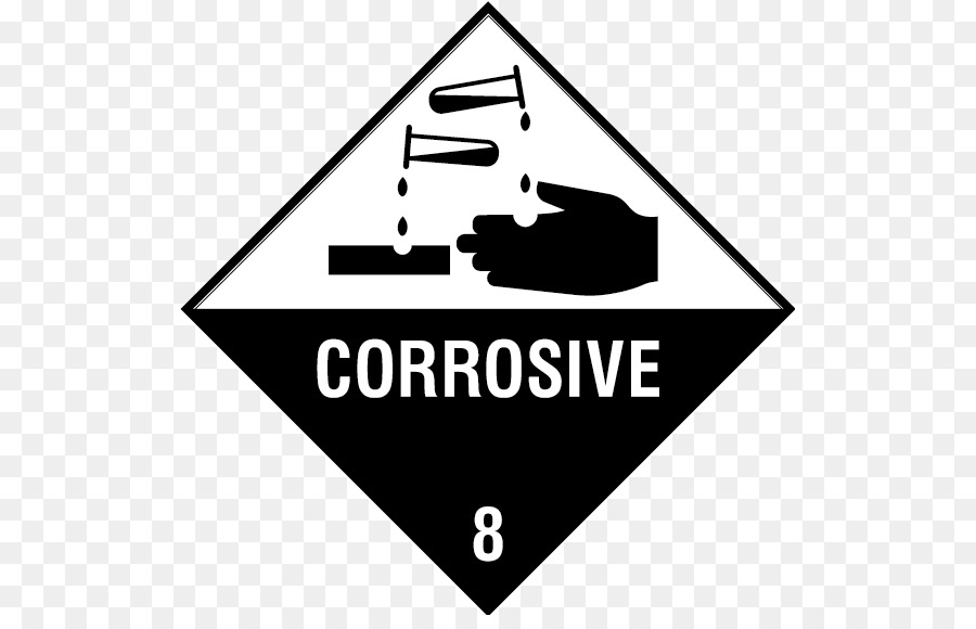 Carta HAZMAT Classe 8-materie Corrosive merci Pericolose Adesivo - altri