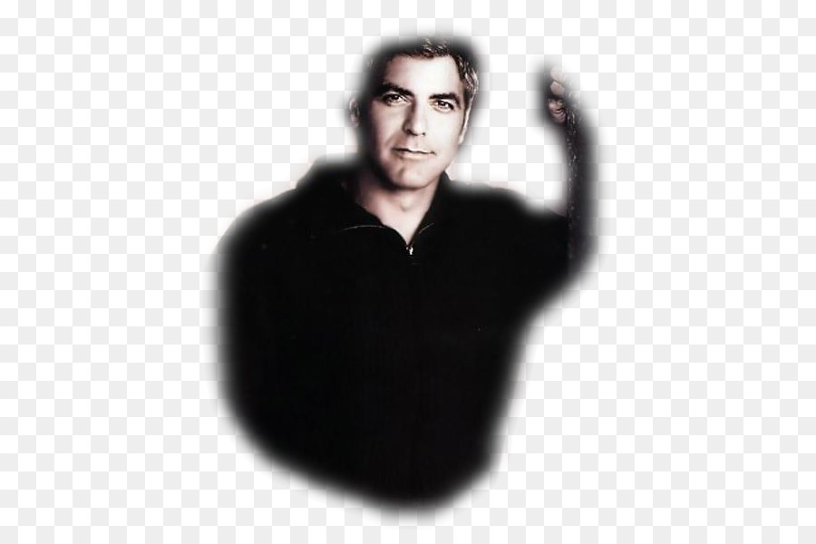 George Clooney Porträt Kinn, Hals, Haar - George Clooney