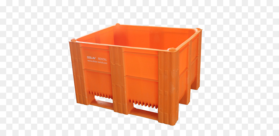 Pallet in plastica Intermodale contenitore di merci alla Rinfusa - Scatola arancione