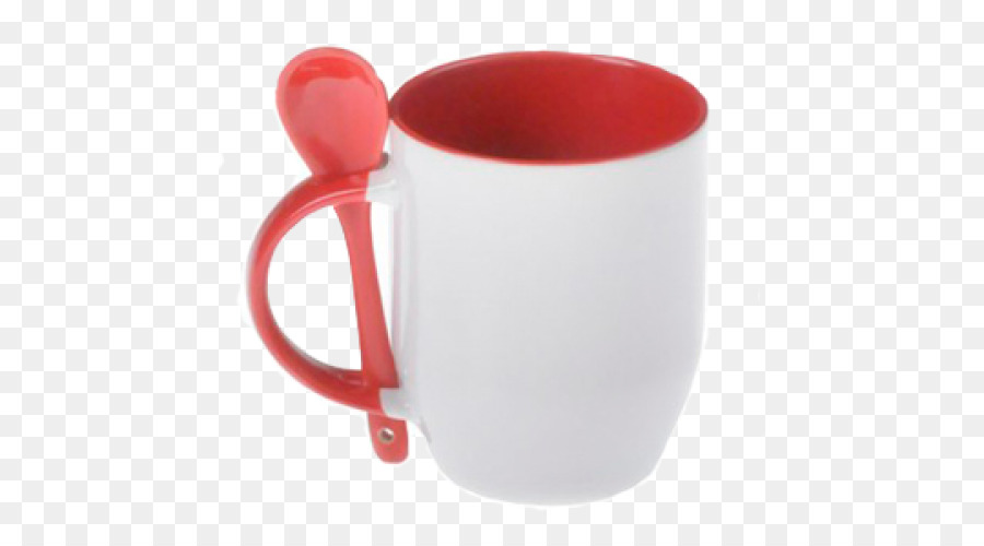 Becher Kaffee Tasse Löffel-Keramik-Griff - Klonen