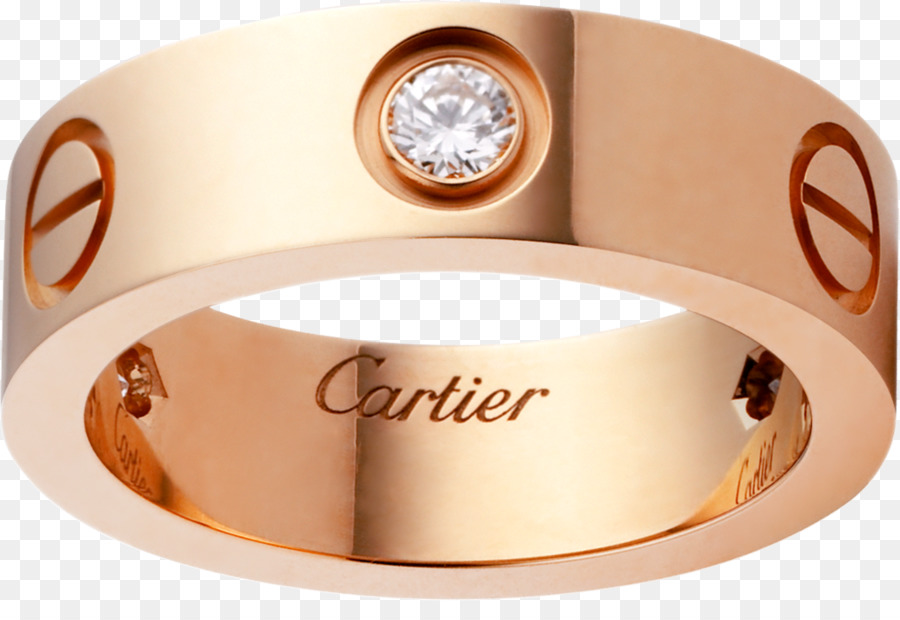 Ohrringe Cartier Liebe Armband Diamanten - rosa ring