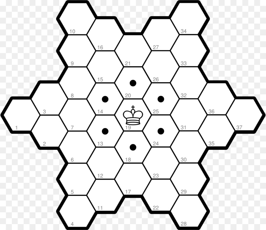 Hexagonal chess Csillagsakk Ritter - Schach