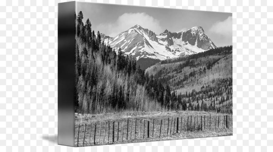 Black und white Gallery wrap Fotografie - Rocky Mountain