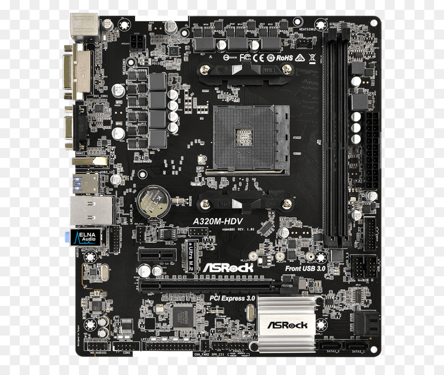 Presa AM4 ASRock AB350M-HDV microATX scheda Madre ASRock A320M AMD A320 AM4 Micro ATX - altri