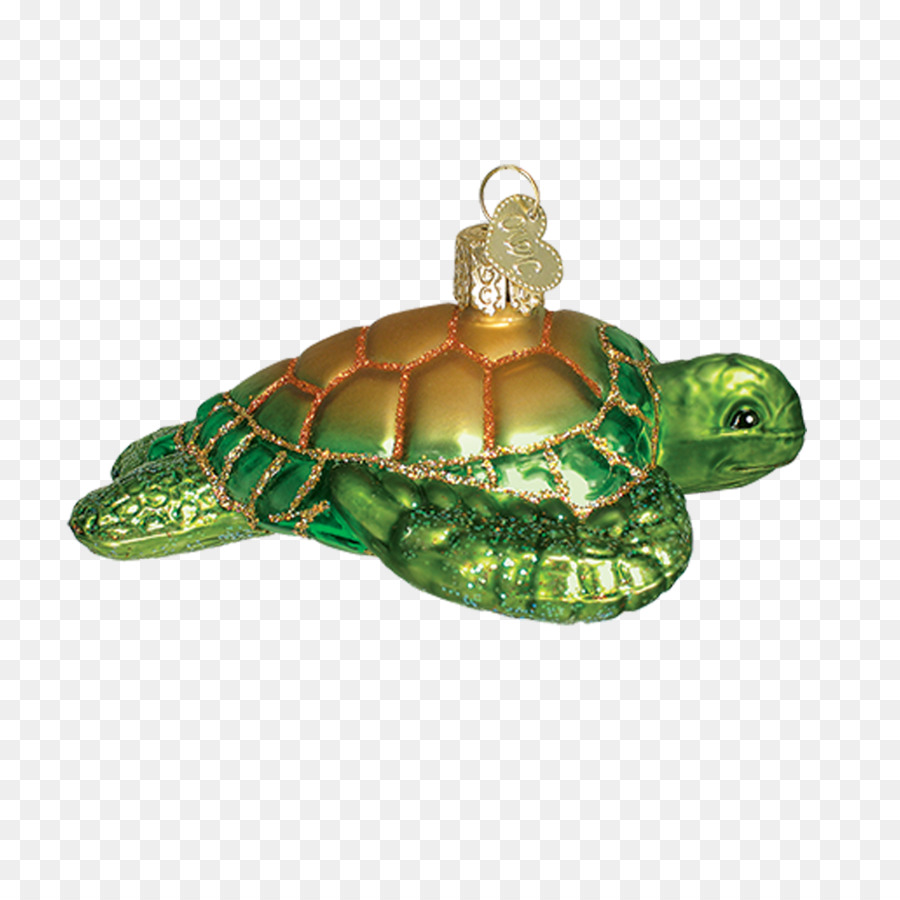 Tartaruga tartaruga Verde ornamento di Natale - tartaruga
