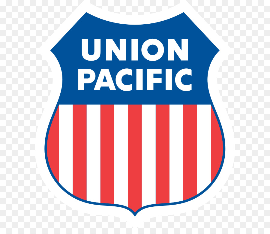 Schiene-transport-Zug der Union Pacific Railroad-Logo - Zug