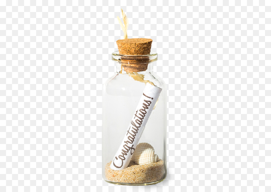 Bottiglia di vetro Messaggio in una bottiglia - messaggio in una bottiglia