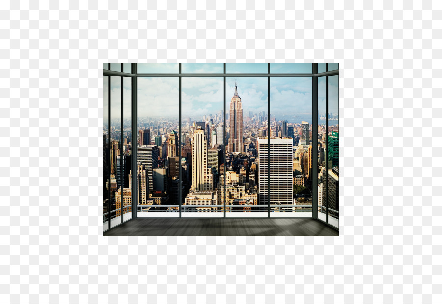 New York Wandtattoo Skyline Wandbild Tapete - Haus