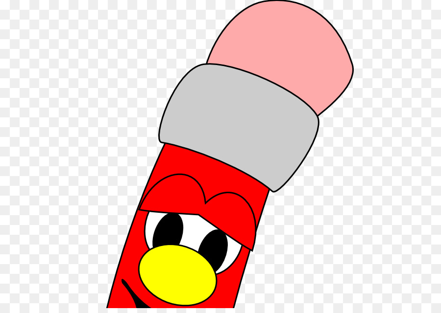 Der Rote Bleistift-Schuh Nase Line Clip-art - Nase