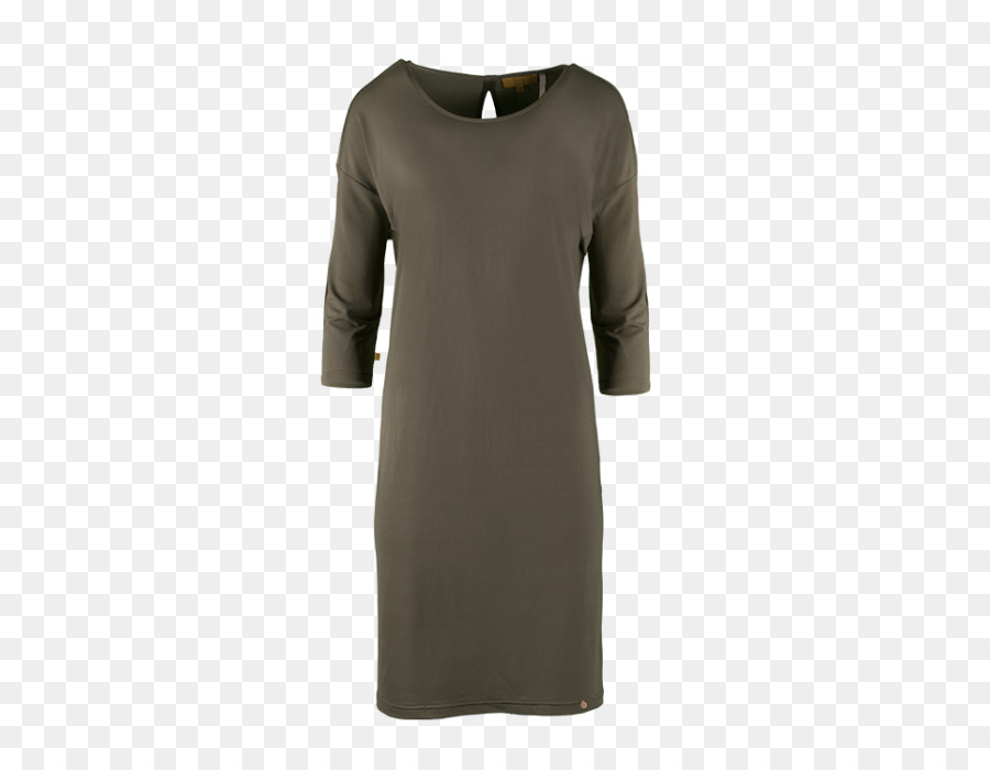 Kleid Zusss Tunika Ärmel Grün - Kleid