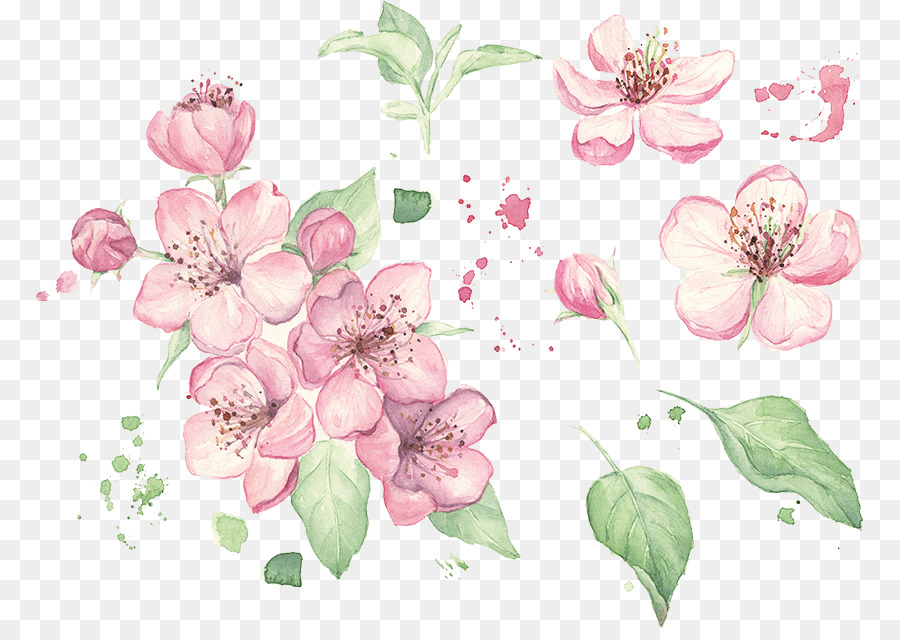 Floral design-Aquarell Stock-Fotografie - Malerei