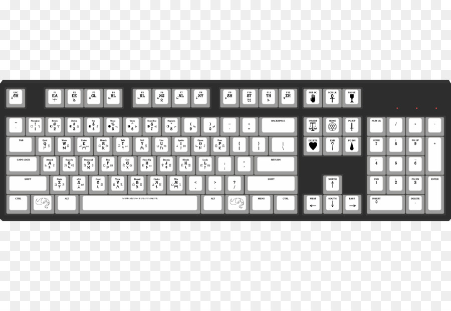 Tastiera del Computer Keycap Ciliegio Polibutilene tereftalato a sublimazione stampante - ciliegia