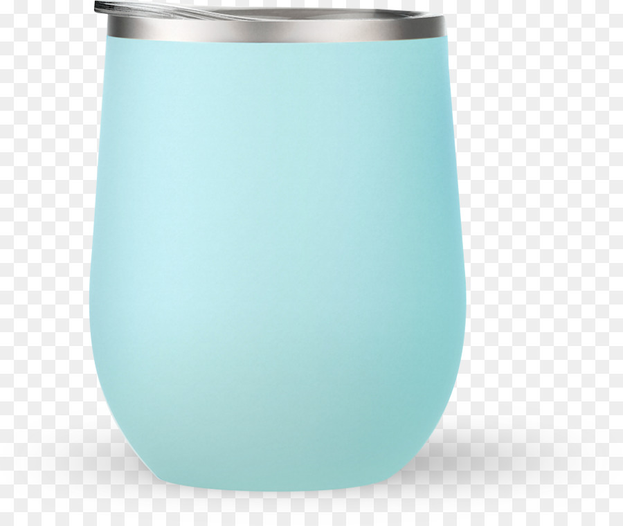 Glas-Becher Türkis - Metall cup