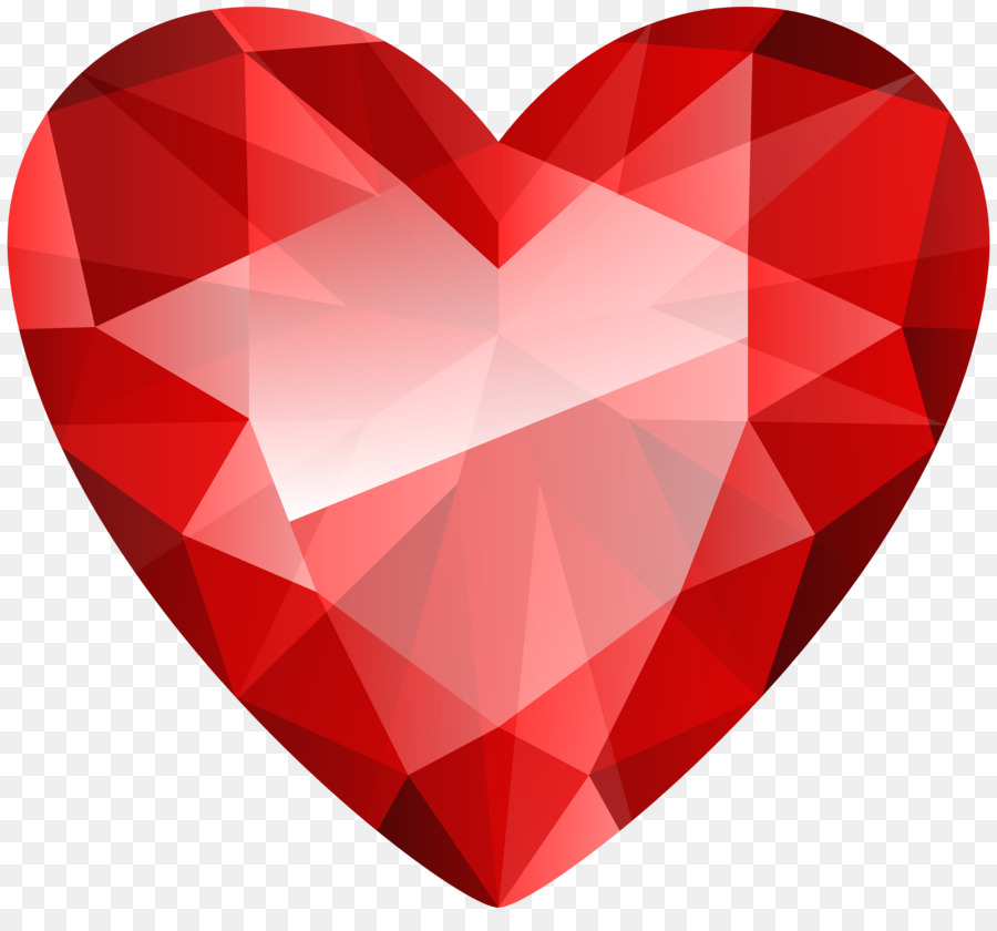 Diamant Farbe Clip art - Kristall Herz