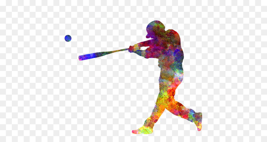 Opera d'arte è un giocatore di Baseball dipinto ad Acquerello, Incisione - rosmarino