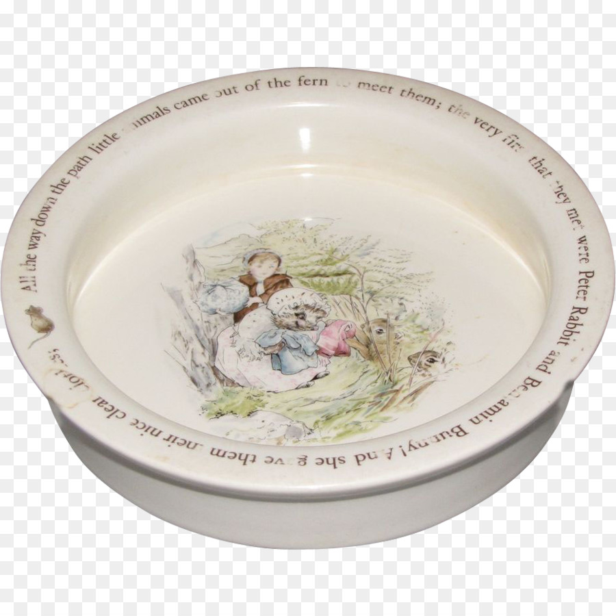 Die Geschichte von Frau Tiggy Winkle Platte Wedgwood   Peter Rabbit Potter Bibliothek: Mrs. Tiggy Winkle Geschirr - Platte
