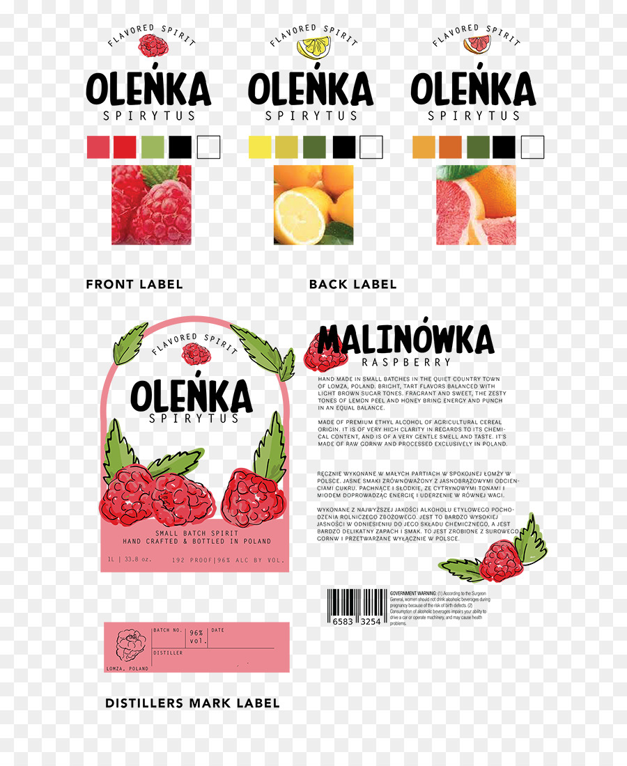 Marke Logo-Label Strawberry - Erdbeere