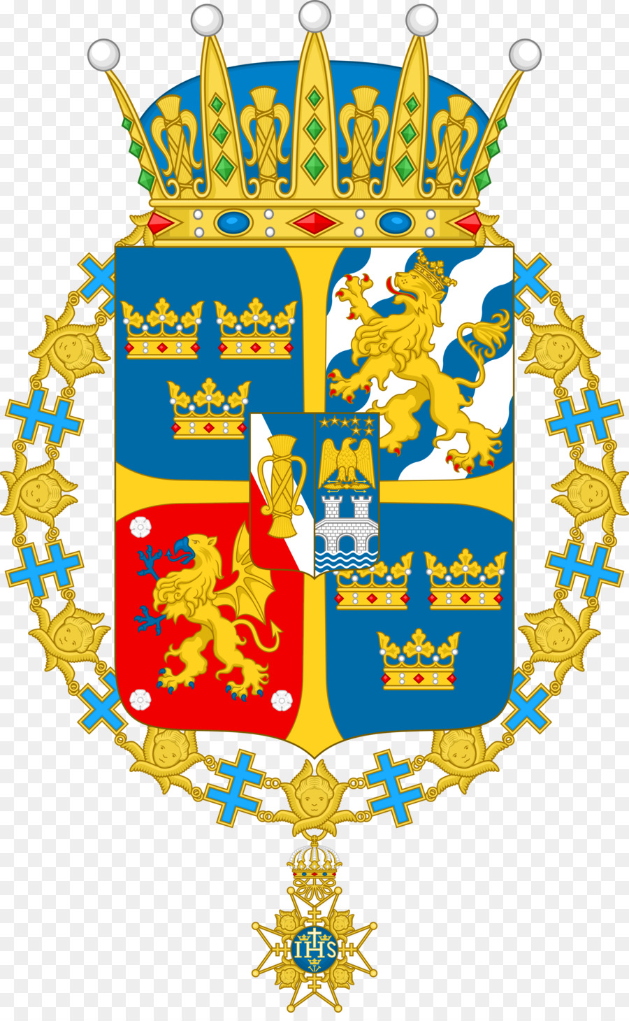 Il principe di Galles Altezza Reale Ordine della Giarrettiera Stemma della Svezia - altri
