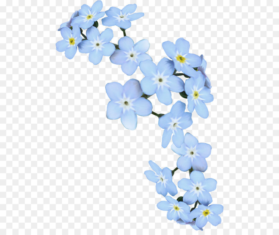 Scorpion Gräser Blaue Künstliche Blume Blume - Kreise