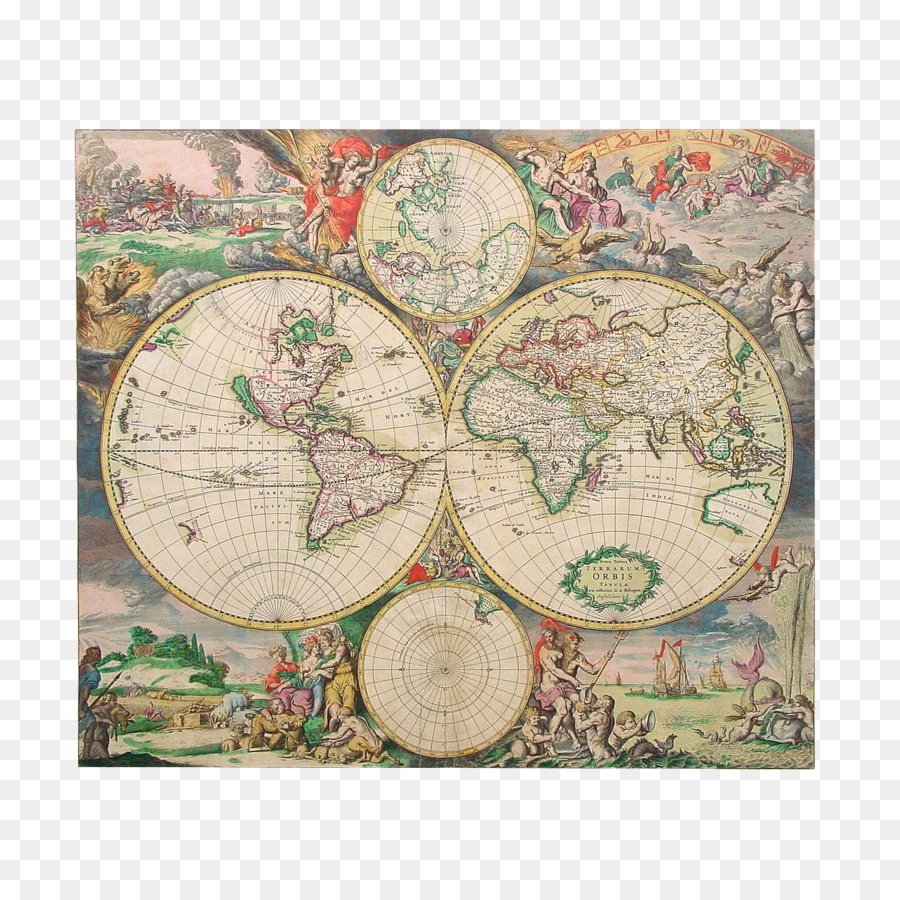 Prime mappe del mondo Vecchio Mondo - mappa del mondo