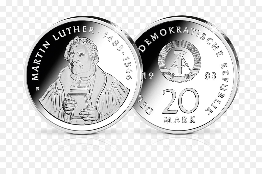 Münze Silber Nickel - Martin Luther