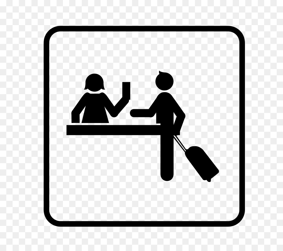 Sân bay kiểm tra-trong Máy tính Biểu tượng Kiểm tra hành lý Clip nghệ thuật - khách du lịch véc tơ